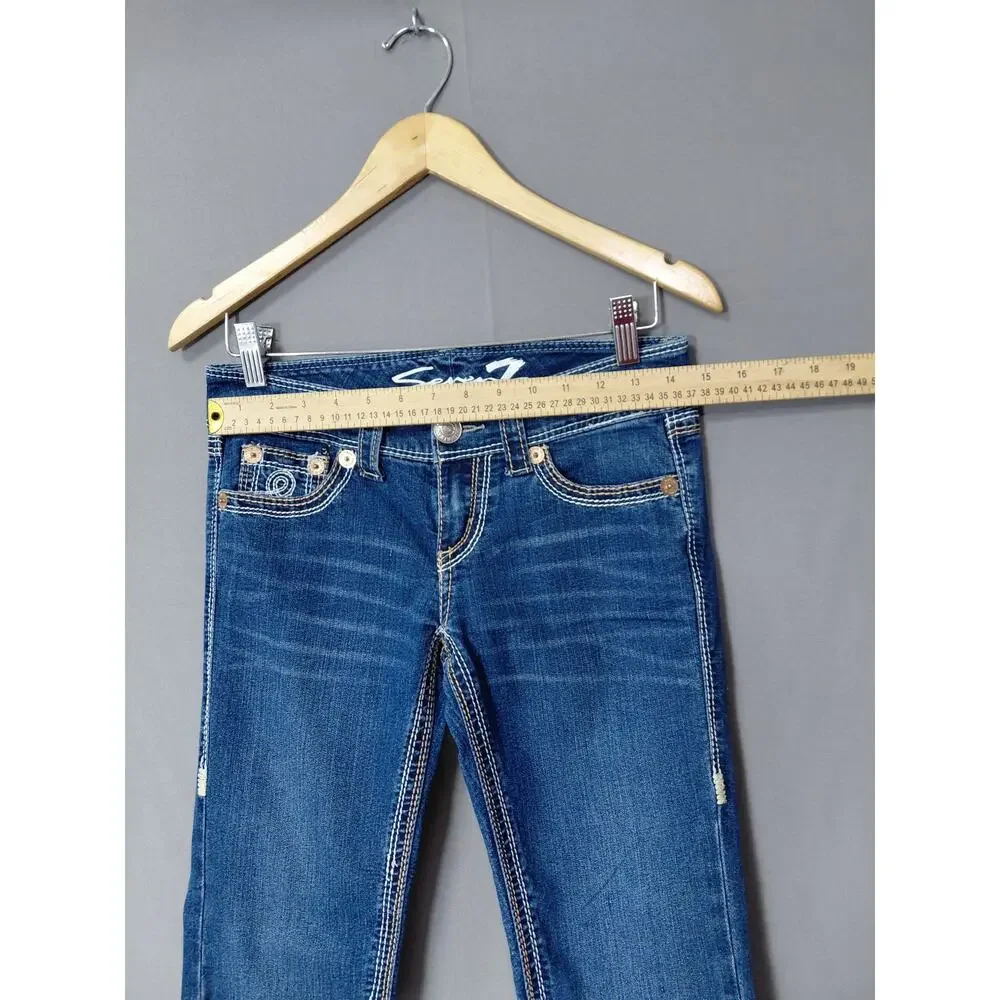 Seven7 Blue Skinny Stretch Jeans Women Size 26